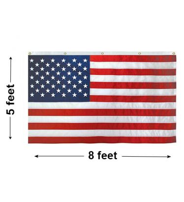 5'x8' U.S. Nylon Horizontal Banner